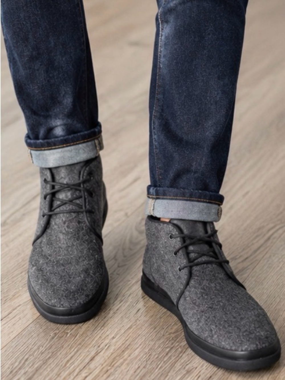 Stacy Adams Men's Hartley Chukka Boot Wool Size 10.5 Casual Lace Up